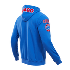 MLB CHICAGO CUBS CLASSIC CHENILLE MEN'S FULL ZIP PULLOVER HOODIE (ROYAL BLUE)