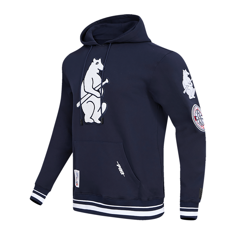 MLB CHICAGO CUBS RETRO CLASSIC MEN'S PULLOVER HOODIE (MIDNIGHT NAVY)