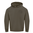 MLB CHICAGO CUBS NEUTRAL CHANDAIL À CAPUCHON EN MOLLETON À ÉPAULES TOMBANTES POUR HOMME (TAUPE FONCÉ)