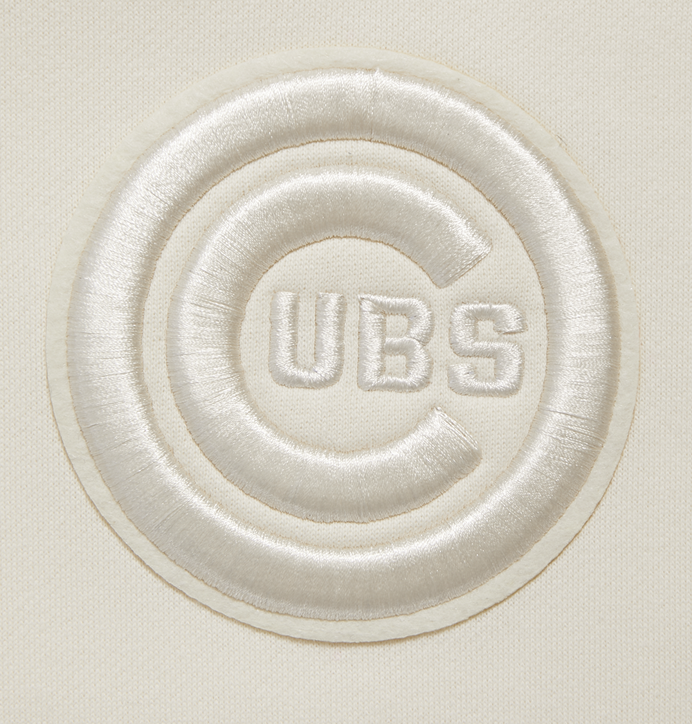 MLB CHICAGO CUBS NEUTRAL MEN'S  DROP SHOULDER FLC PO HOODIE (EGGSHELL)