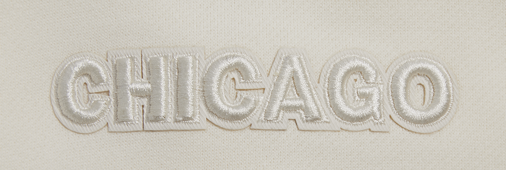 MLB CHICAGO CUBS NEUTRAL MEN'S  DROP SHOULDER FLC PO HOODIE (EGGSHELL)