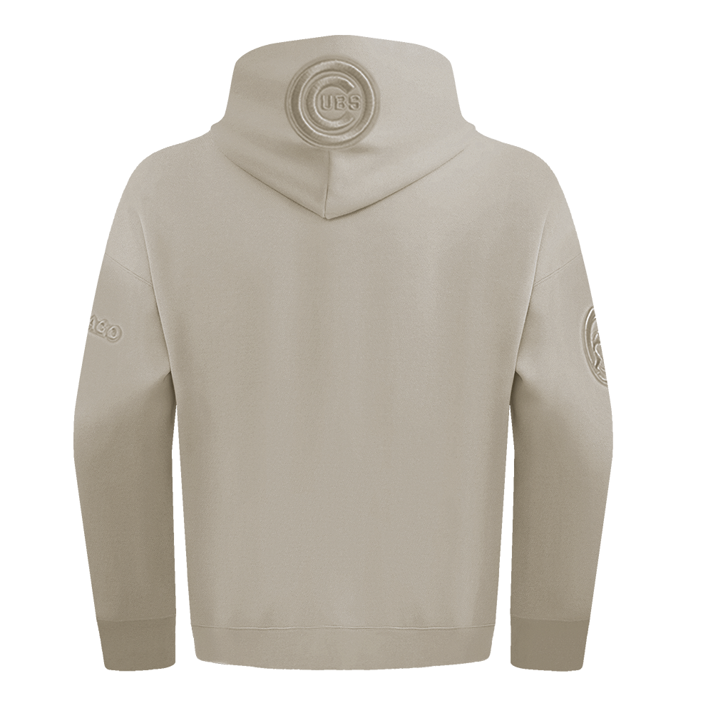 MLB CHICAGO CUBS NEUTRAL MEN'S  DROP SHOULDER FLC PO HOODIE (TAUPE)