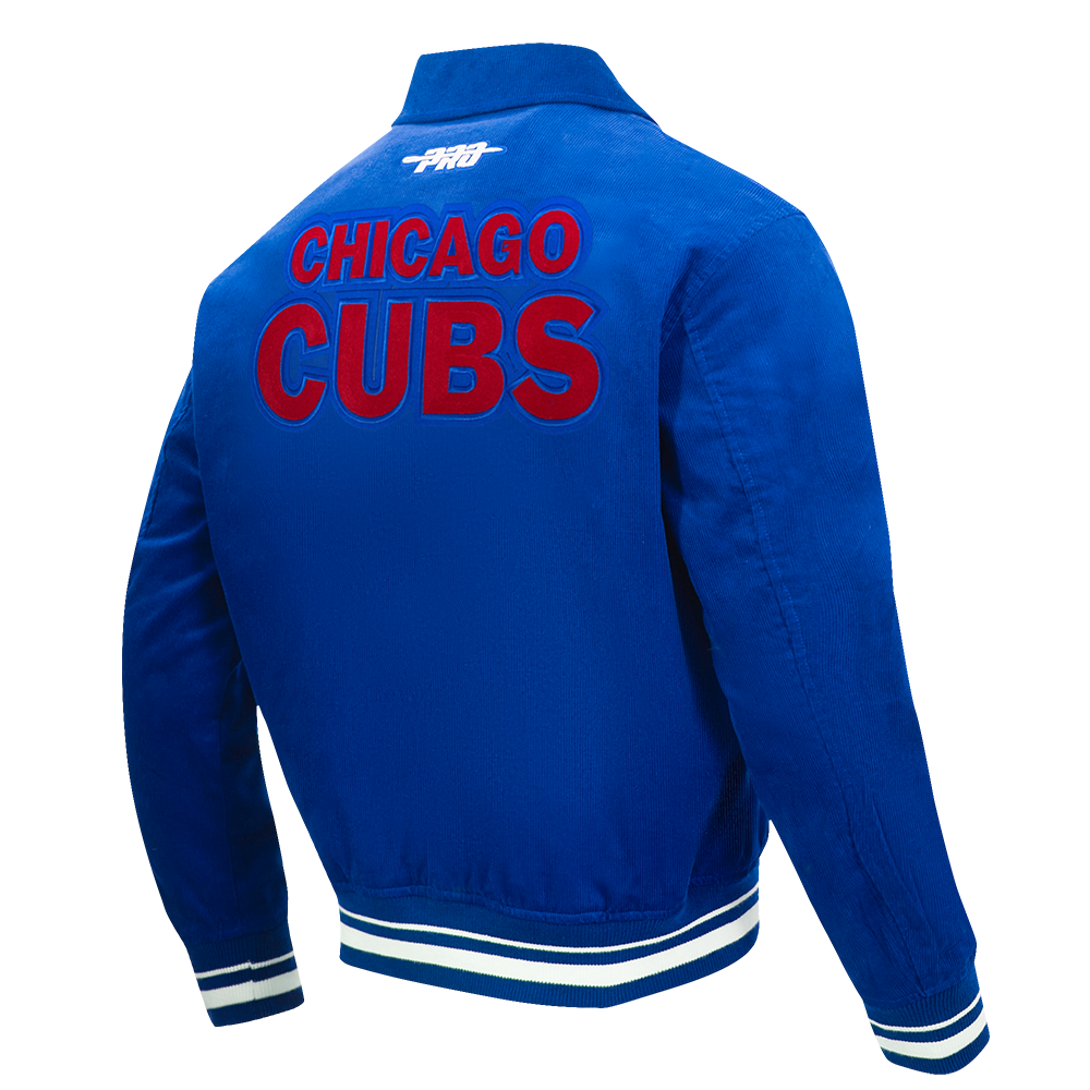 MLB CHICAGO CUBS CLASSIC CORDUROY MANTEAU POUR HOMME (BLEU ROYAL)