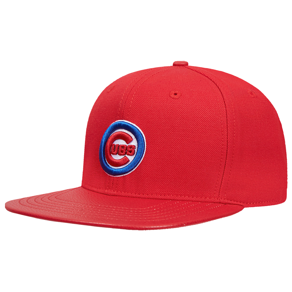 MLB CHICAGO CUBS SCRIPT TAIL WOOL STRAPBACK (RED)
