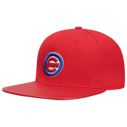 MLB CHICAGO CUBS SCRIPT TAIL WOOL STRAPBACK HAT (RED)