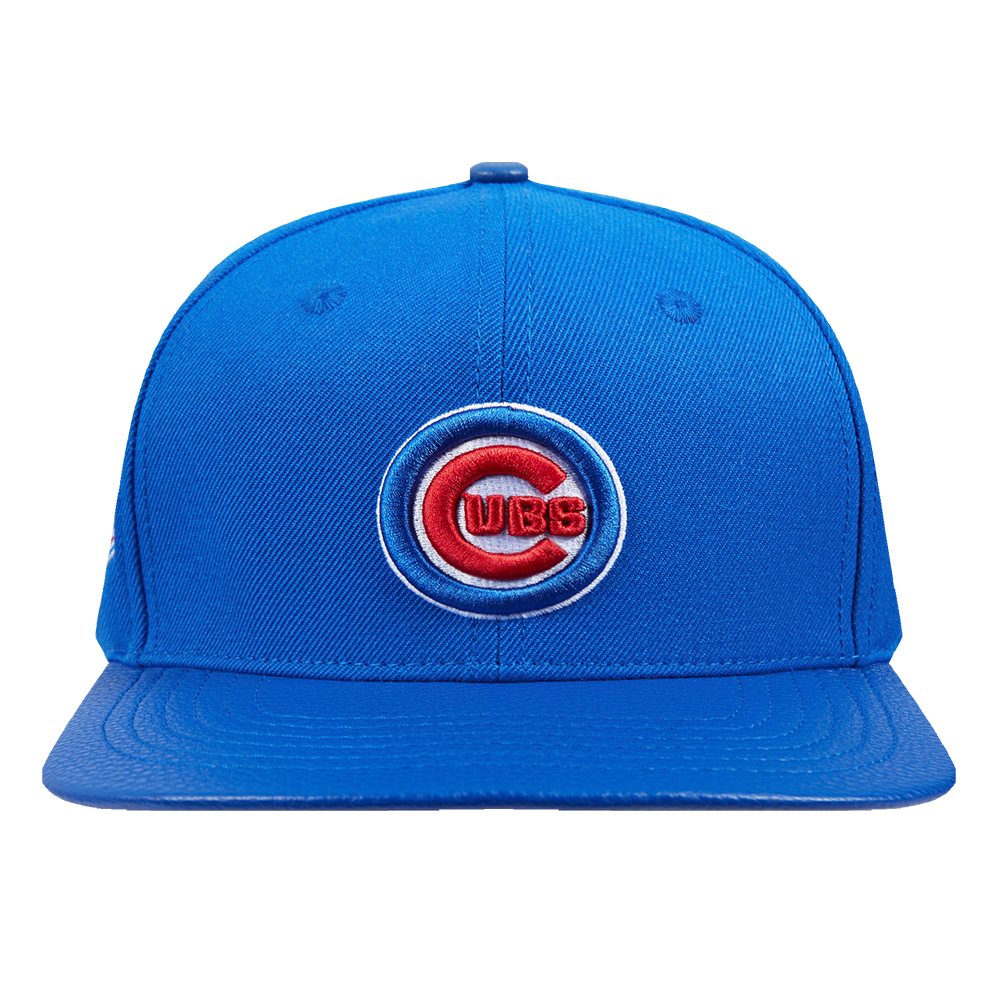 MLB CHICAGO CUBS SCRIPT TAIL CASQUETTE STRAPBACK EN LAINE (BLEU ROYAL)