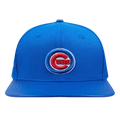 MLB CHICAGO CUBS SCRIPT TAIL CASQUETTE STRAPBACK EN LAINE (BLEU ROYAL)