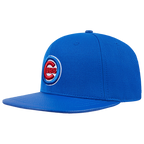 MLB CHICAGO CUBS SCRIPT TAIL CASQUETTE STRAPBACK EN LAINE (BLEU ROYAL)