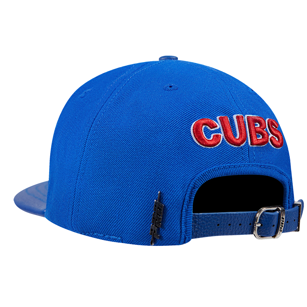 MLB CHICAGO CUBS SCRIPT TAIL CASQUETTE STRAPBACK EN LAINE (BLEU ROYAL)