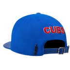 MLB CHICAGO CUBS SCRIPT TAIL CASQUETTE STRAPBACK EN LAINE (BLEU ROYAL)