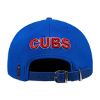MLB CHICAGO CUBS SCRIPT TAIL CASQUETTE STRAPBACK EN LAINE (BLEU ROYAL)