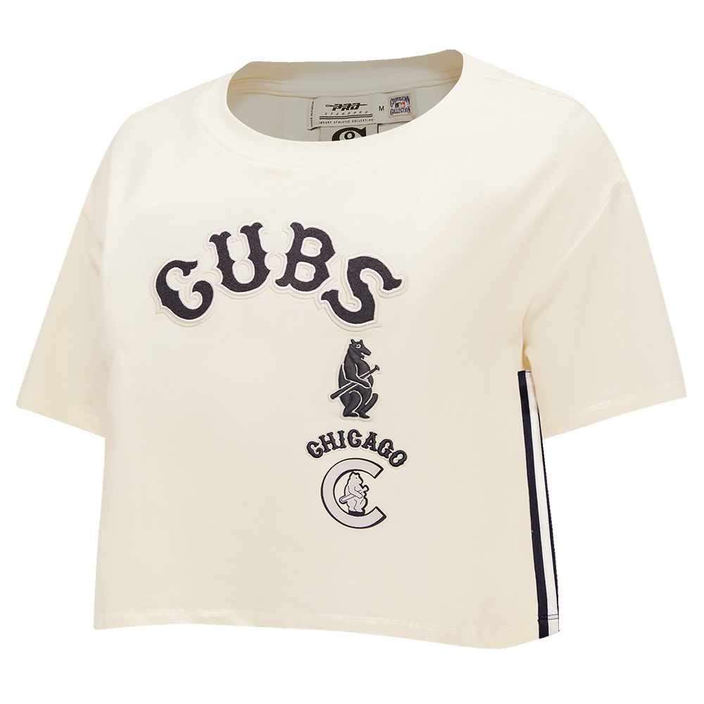 MLB CHICAGO CUBS RETRO CLASSIC WOMEN'S BOXY TOP (EGGSHELL)