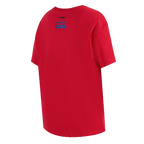 MLB CHICAGO CUBS SCRIPT TAIL HAUT DE COUPE BOYFRIEND POUR FEMME (ROUGE)