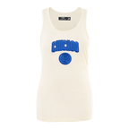 MLB CHICAGO CUBS TRIPLE TONAL CAMISOLE DOS NAGEUR À COUPE DÉCONTRACTÉE POUR FEMME (COQUILLE D'ŒUF)