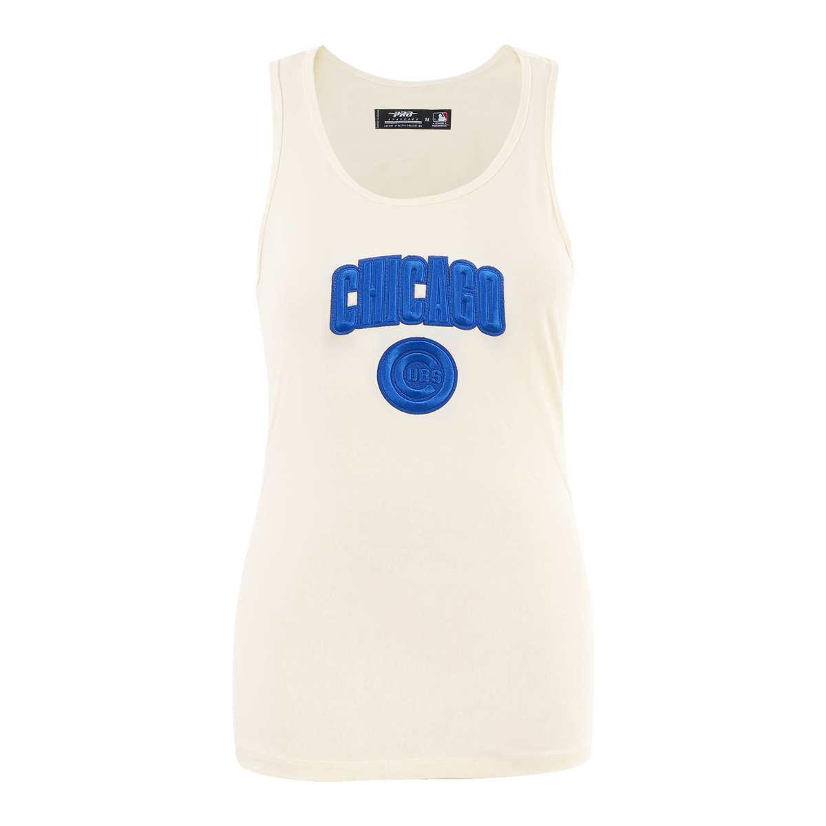 MLB CHICAGO CUBS TRIPLE TONAL CAMISOLE DOS NAGEUR À COUPE DÉCONTRACTÉE POUR FEMME (COQUILLE D'ŒUF)