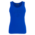 MLB CHICAGO CUBS TRIPLE TONAL CAMISOLE DOS NAGEUR À COUPE DÉCONTRACTÉE POUR FEMME (BLEU ROYAL)