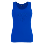 MLB CHICAGO CUBS TRIPLE TONAL CAMISOLE DOS NAGEUR À COUPE DÉCONTRACTÉE POUR FEMME (BLEU ROYAL)