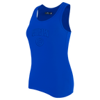 MLB CHICAGO CUBS TRIPLE TONAL CAMISOLE DOS NAGEUR À COUPE DÉCONTRACTÉE POUR FEMME (BLEU ROYAL)