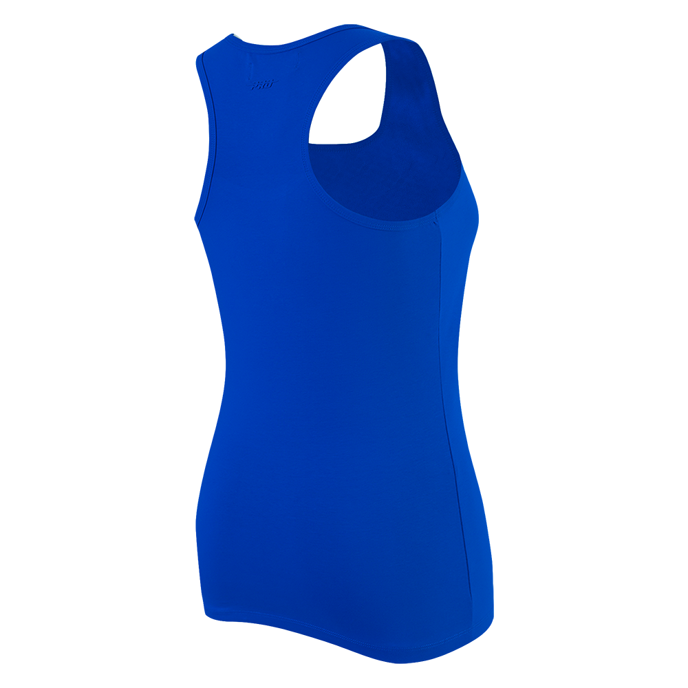 MLB CHICAGO CUBS TRIPLE TONAL CAMISOLE DOS NAGEUR À COUPE DÉCONTRACTÉE POUR FEMME (BLEU ROYAL)