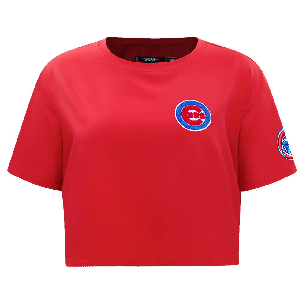 MLB CHICAGO CUBS CLASSIC WOMEN'S BOXY TOP (RED)