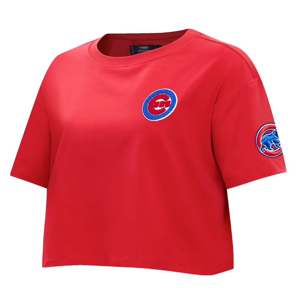 MLB CHICAGO CUBS CLASSIC WOMEN'S BOXY TOP (RED)