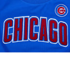 MLB CHICAGO CUBS CLASSIC HAUT AJUSTÉ EN JERSEY SIMPLE À MANCHES COURTES POUR FEMME (BLEU ROYAL)
