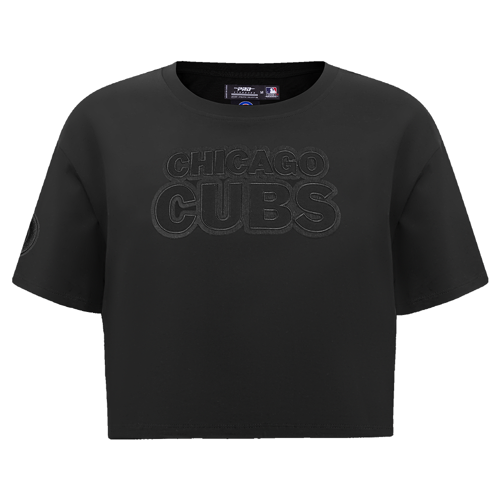 MLB CHICAGO CUBS NEUTRAL WOMEN'S BOXY TOP (BLACK)