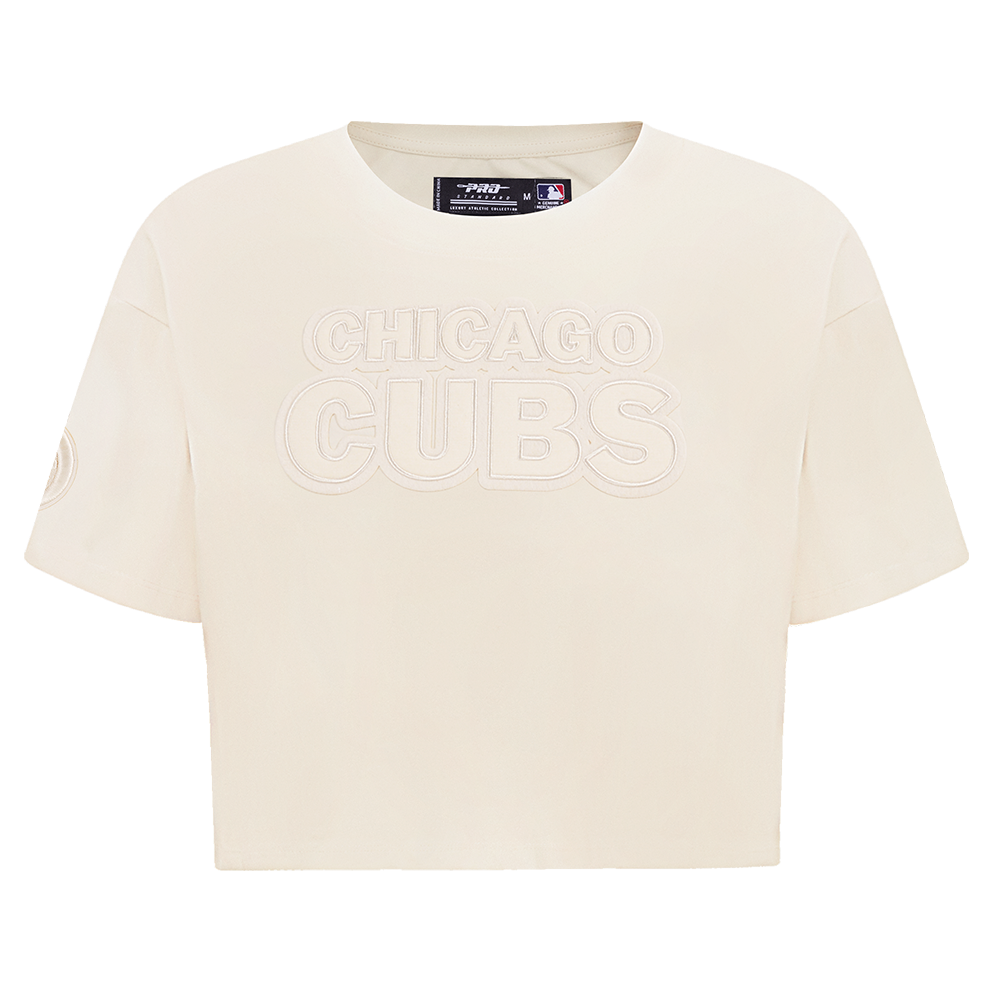MLB CHICAGO CUBS NEUTRAL WOMEN'S BOXY TOP (EGGSHELL)