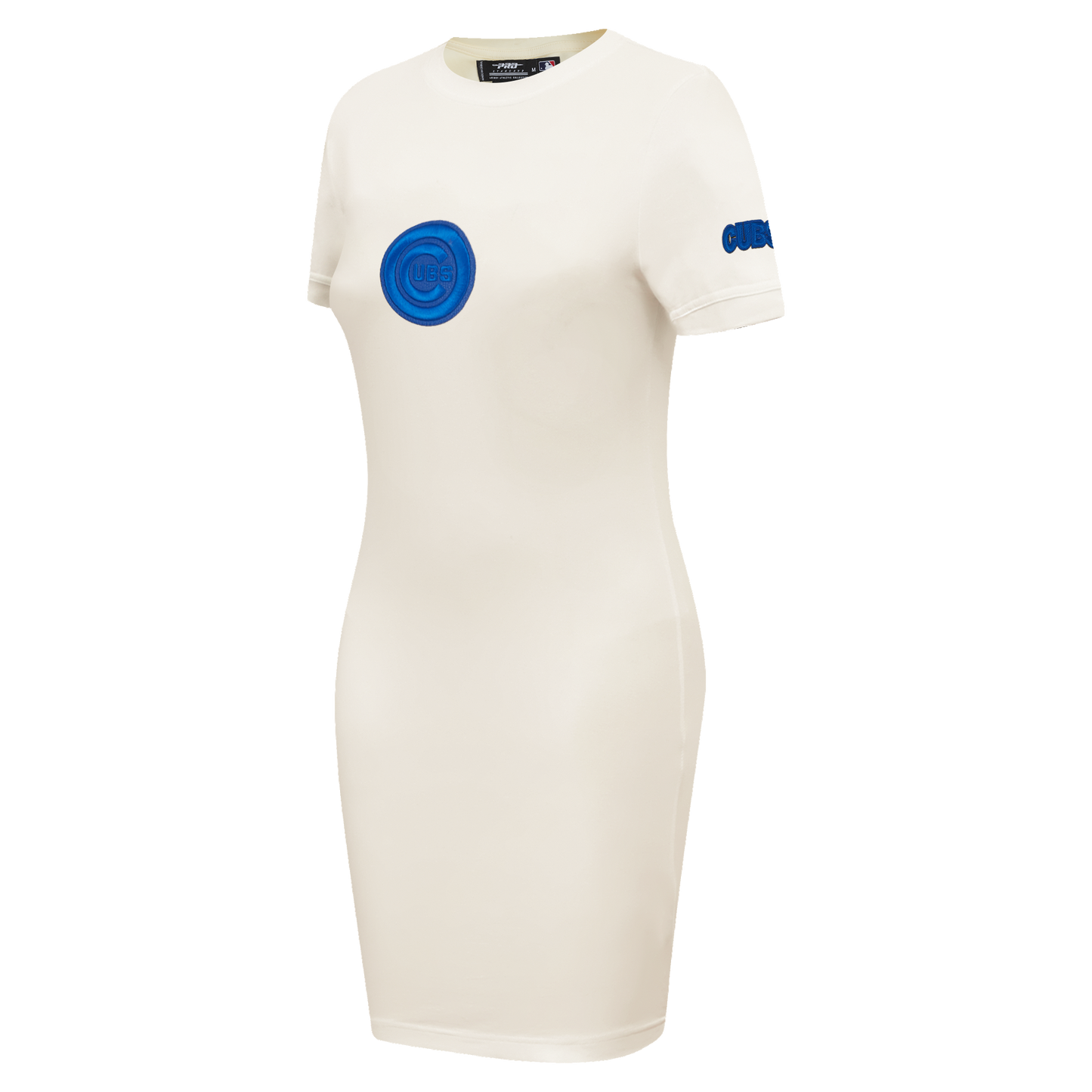 MLB CHICAGO CUBS TRIPLE TONAL BODYCON WOMEN'S DRESS (EGGSHELL)