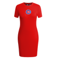 MLB CHICAGO CUBS CLASSIC ROBE MOULANTE POUR FEMME (ROUGE)