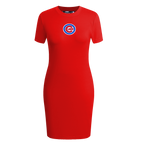 MLB CHICAGO CUBS CLASSIC ROBE MOULANTE POUR FEMME (ROUGE)