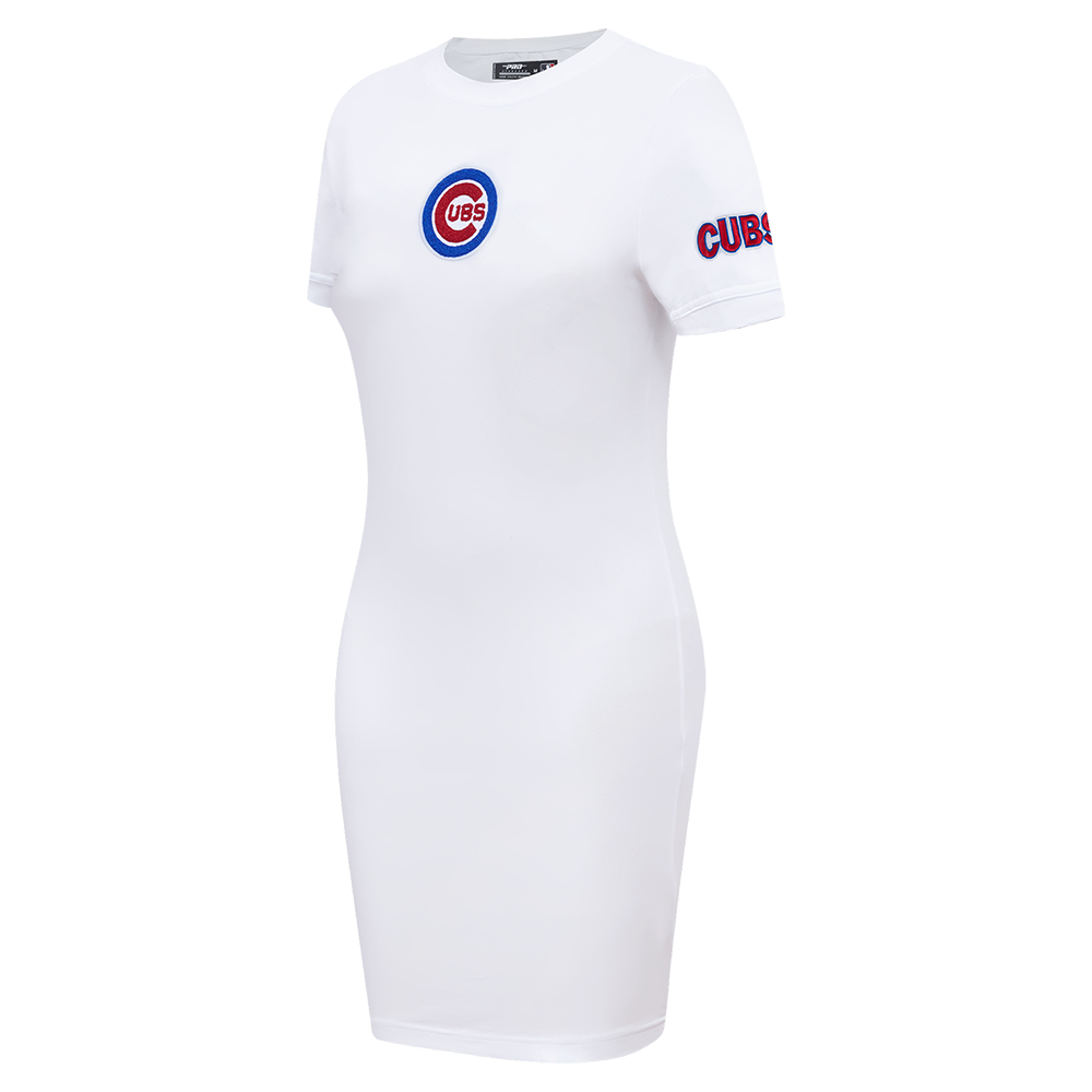 MLB CHICAGO CUBS CLASSIC WOMEN'S BODYCON DRESS (WHITE)
