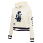 MLB CHICAGO CUBS RETRO CLASSICS CHANDAIL À CAPUCHON COURT POUR FEMME (COQUILLE D'ŒUF/MARINE MINUIT)