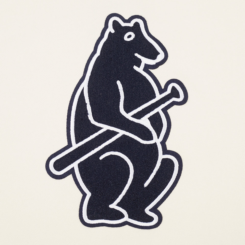 MLB CHICAGO CUBS RETRO CLASSICS CHANDAIL À CAPUCHON COURT POUR FEMME (COQUILLE D'ŒUF/MARINE MINUIT)