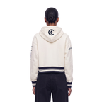 MLB CHICAGO CUBS RETRO CLASSICS CHANDAIL À CAPUCHON COURT POUR FEMME (COQUILLE D'ŒUF/MARINE MINUIT)