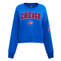 MLB CHICAGO CUBS CLASSIC CHANDAIL À COL ROND POUR FEMME (BLEU ROYAL)