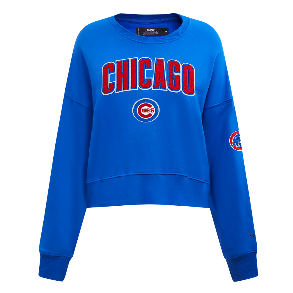 MLB CHICAGO CUBS CLASSIC WOMEN'S CREWNECK (ROYAL BLUE)
