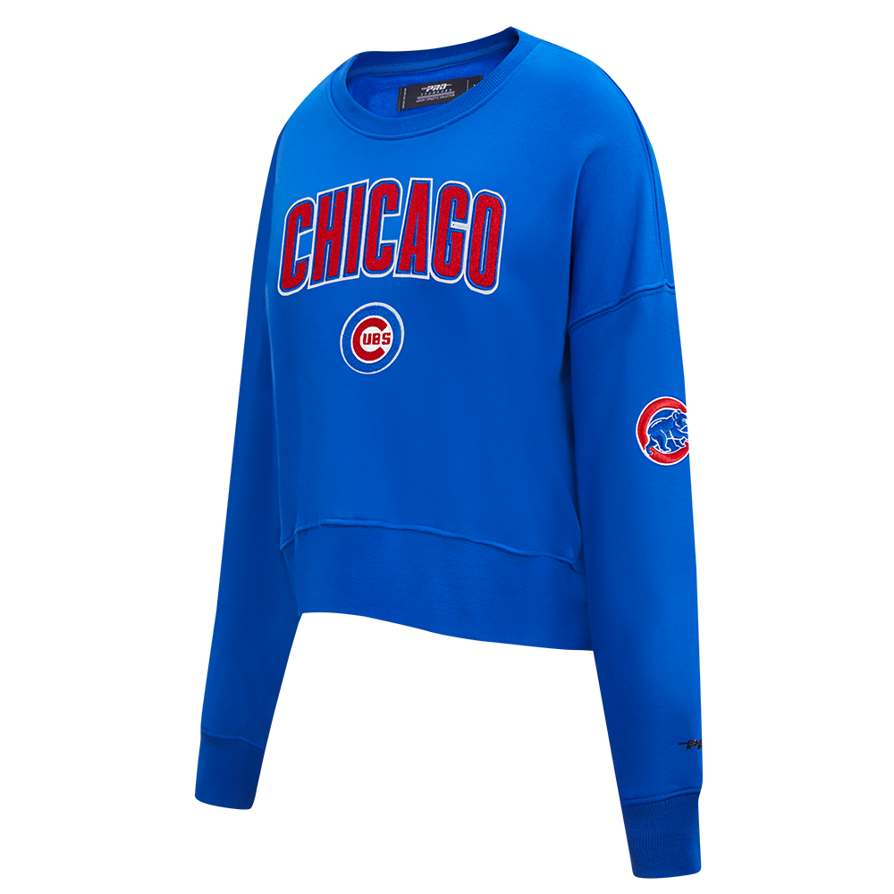 MLB CHICAGO CUBS CLASSIC WOMEN'S CREWNECK (ROYAL BLUE)
