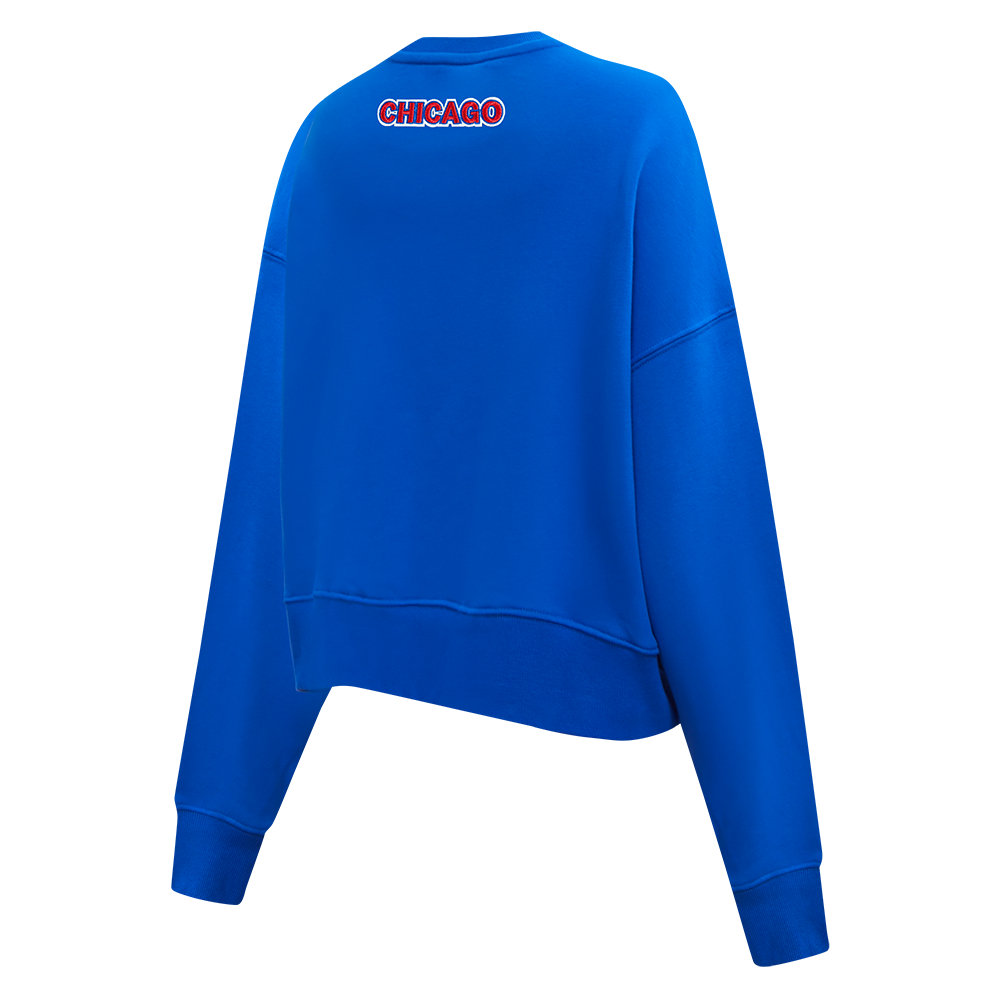 MLB CHICAGO CUBS CLASSIC CHANDAIL À COL ROND POUR FEMME (BLEU ROYAL)