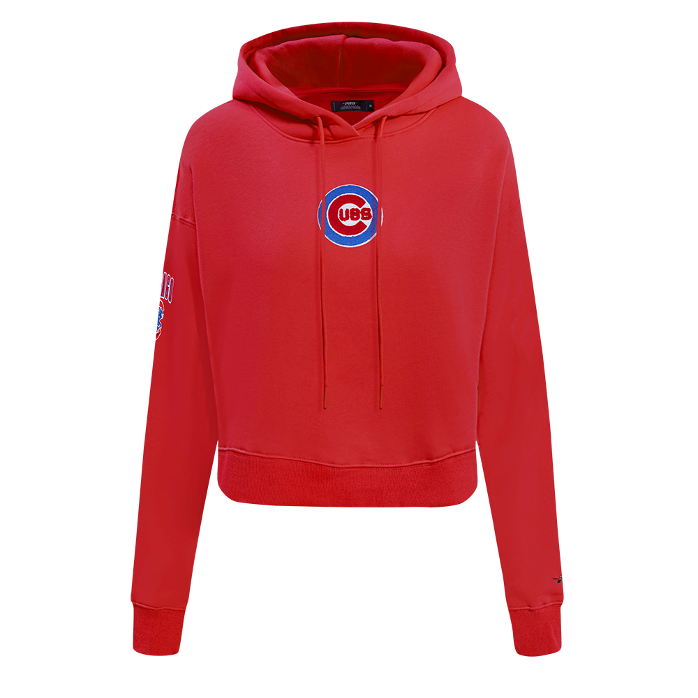 MLB CHICAGO CUBS CLASSIC CHANDAIL À CAPUCHON COURT POUR FEMME (ROUGE)