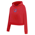 MLB CHICAGO CUBS CLASSIC CHANDAIL À CAPUCHON COURT POUR FEMME (ROUGE)