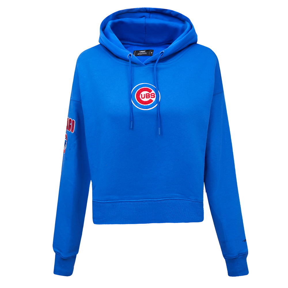 MLB CHICAGO CUBS CLASSIC CHANDAIL À CAPUCHON COURT POUR FEMME (BLEU ROYAL)