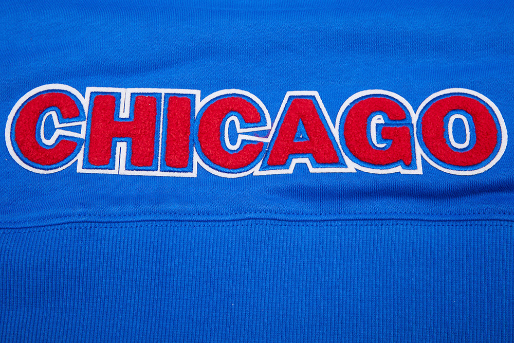 MLB CHICAGO CUBS CLASSIC CHANDAIL À CAPUCHON COURT POUR FEMME (BLEU ROYAL)