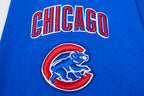 MLB CHICAGO CUBS CHANDAIL À COL ROND MASHUP CÔTELÉ POUR FEMME (BLEU ROYAL/ROUGE)