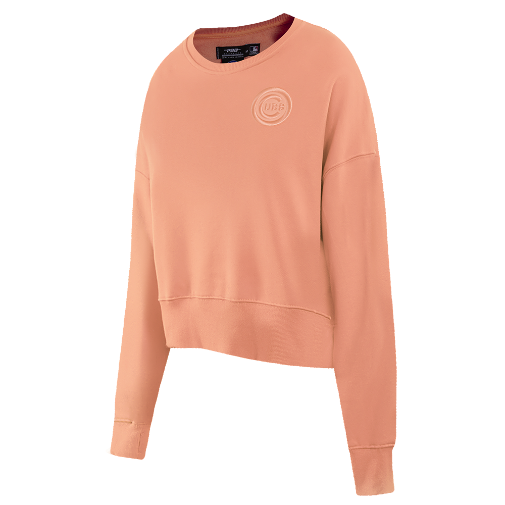 MLB CHICAGO CUBS NEUTRAL FLEECE CREWNECK (GUAVA)