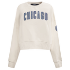MLB CHICAGO CUBS VARSITY BLUES CHANDAIL À COL ROND POUR FEMME (LIN)