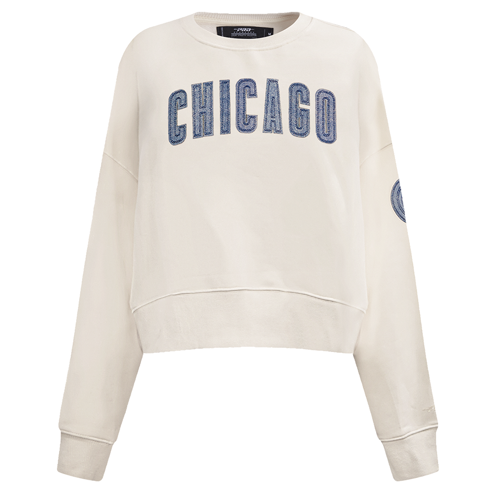 MLB CHICAGO CUBS VARSITY BLUES CHANDAIL À COL ROND POUR FEMME (LIN)