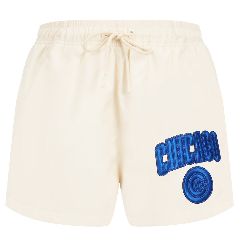 MLB CHICAGO CUBS TRIPLE TONAL W WOVEN WOMEN'S SHORT (EGGSHELL)