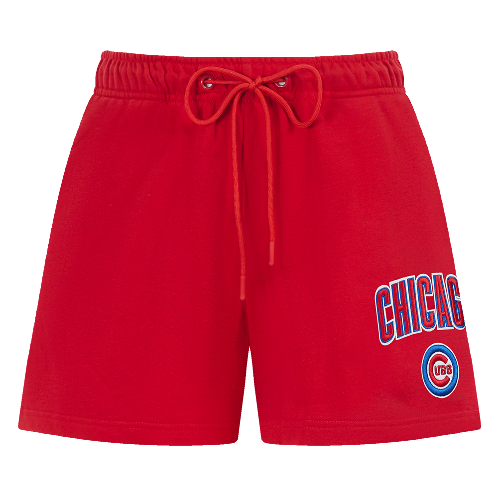 MLB CHICAGO CUBS CLASSIC WOMEN'S FLEECE SHORT (RED)