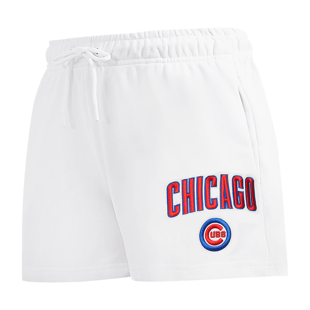 MLB CHICAGO CUBS CLASSIC SHORT EN MOLLETON POUR FEMME (BLANC)